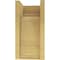 Ekena Millwork 10"W x 10"D x 20"H Wide Warren Rough Cedar Woodgrain TimberThane Corbel, Primed Tan CORUR10X10X20WARRCPR - alternate 3